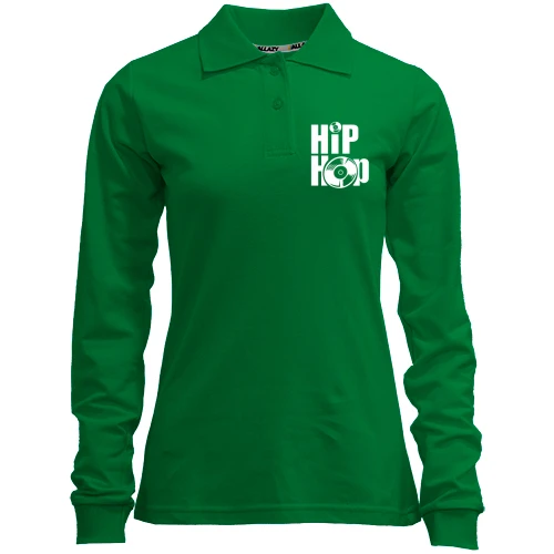 Женский лонгслив поло I love Hip Hop
