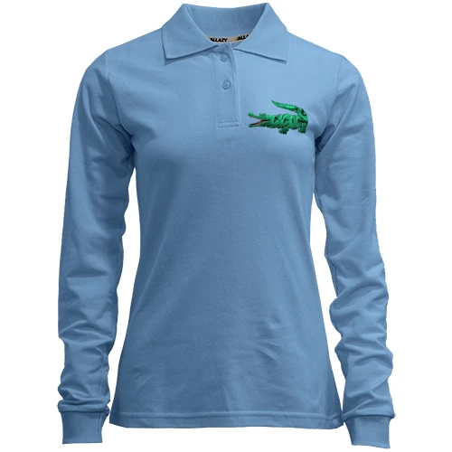Женский лонгслив поло с крокодилом "Lacoste"