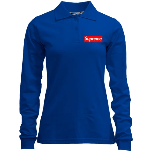 Женский лонгслив поло Суприм (Supreme)