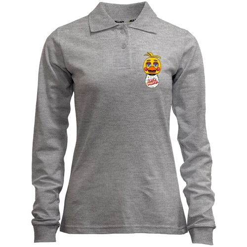 Женский лонгслив поло FNAF Chica
