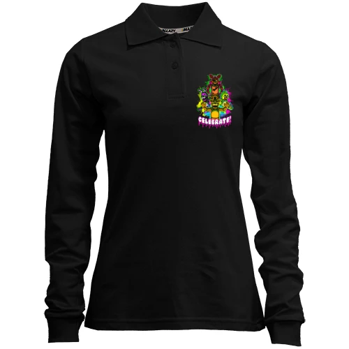 Женский лонгслив поло Five Nights at Freddy’s Celebrate