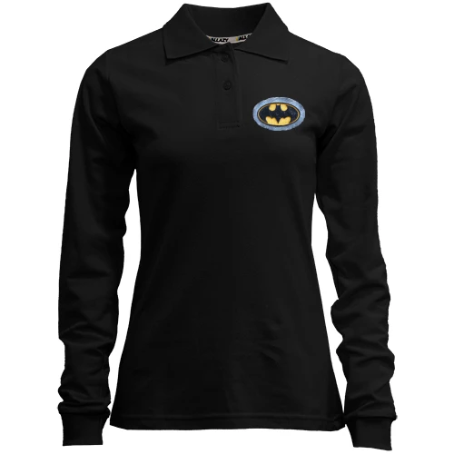 Женский лонгслив поло каменный Batman