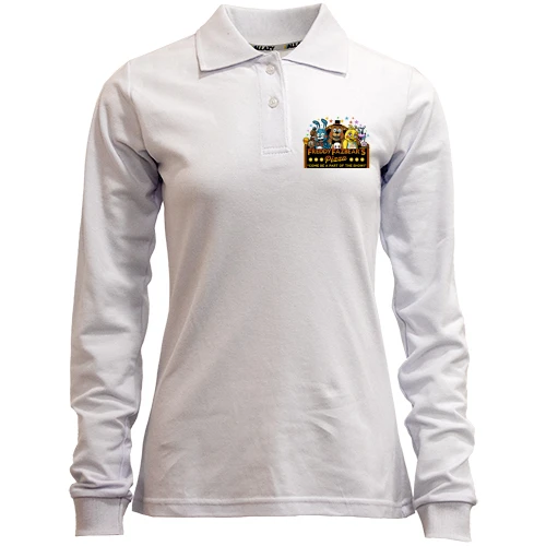 Женский лонгслив поло FNAF Pizza