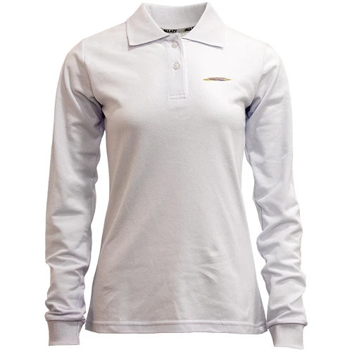 Женский лонгслив поло Real Madrid с вышитой эмблемой