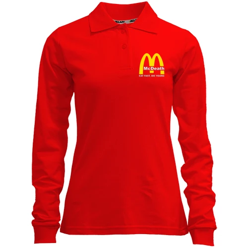 Женский лонгслив поло McDeath
