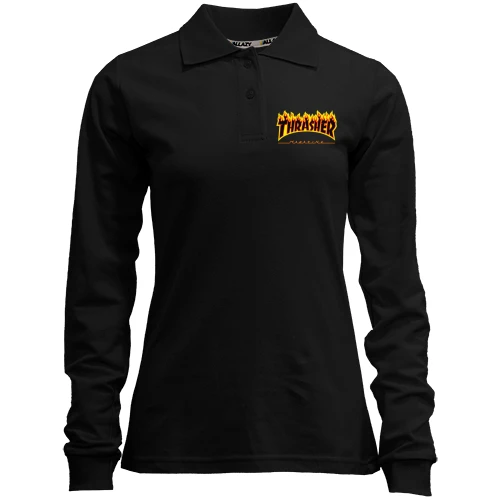 Женский лонгслив поло Thrasher Fire
