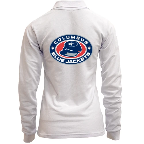 Женский лонгслив поло Columbus Blue Jackets с кепи