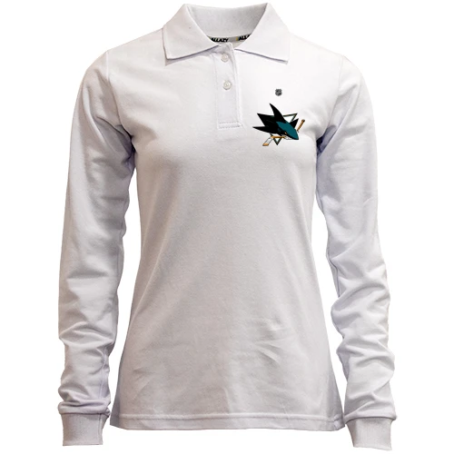 Женский лонгслив поло San Jose Sharks