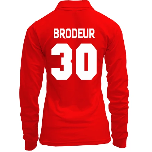 Женский лонгслив поло Martin Brodeur