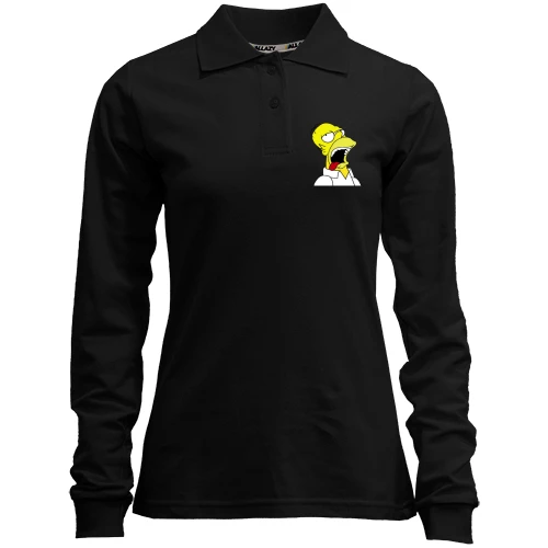 Женский лонгслив поло Gomer Simpson (2)