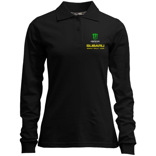 Женский лонгслив поло Subaru monster energy