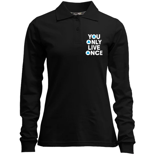 Женский лонгслив поло You Only Live Once