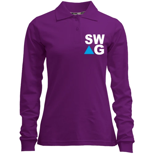 Женский лонгслив поло SW-AG Triangle