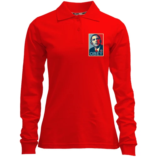 Женский лонгслив поло Obey Obama