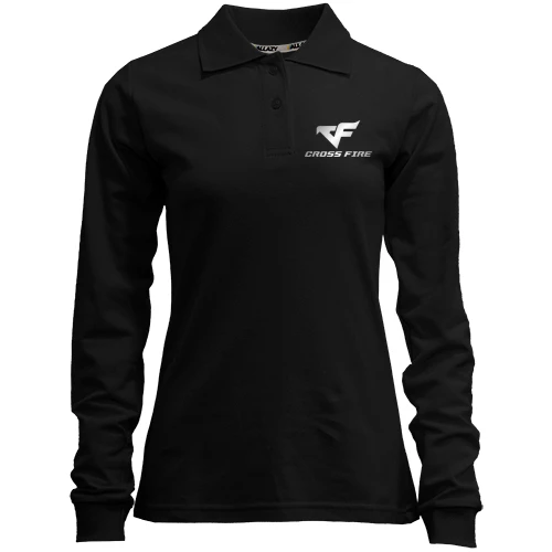 Женский лонгслив поло Cross Fire