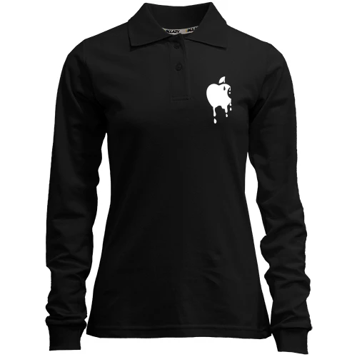 Женский лонгслив поло Тающий Apple