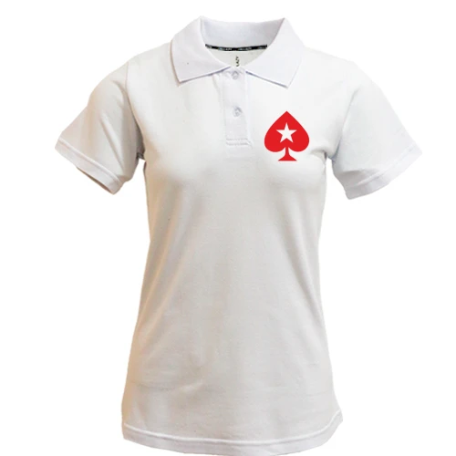 Женская футболка-поло, Белый, PokerStars Christmas Star Baseball Jersey