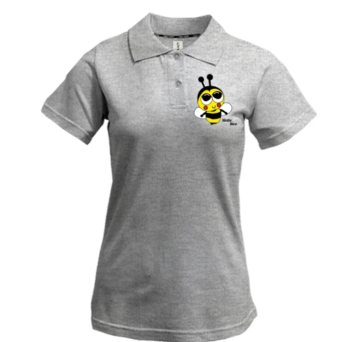 Жіноча футболка-поло, сірий, Little Bee