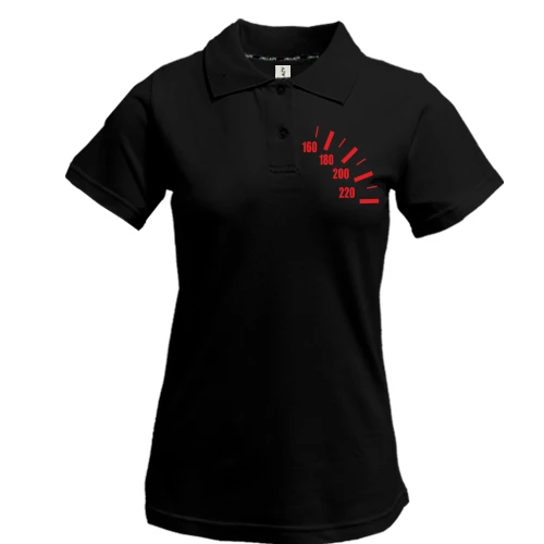 Женская футболка-поло спидометр (2)