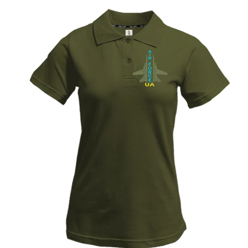 Жіноча футболка-поло, хакі, UA Air Force ART