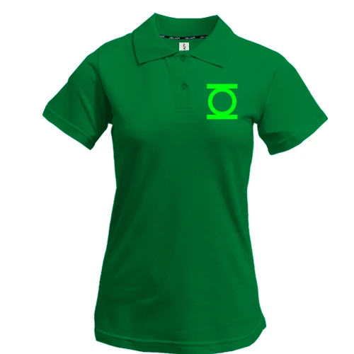 Женская футболка-поло, Черный, Green Lantern