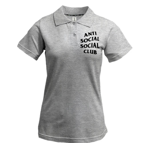 Женская футболка-поло Anti Social Social Club