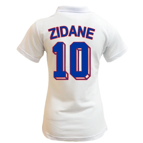 Женская футболка-поло Zinédine Zidane