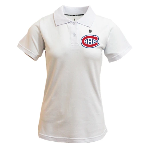 Жіноча футболка-поло, Білий, Montreal Canadiens