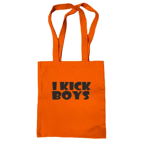 Сумка шопер, Помаранчевий, I KICK BOYS