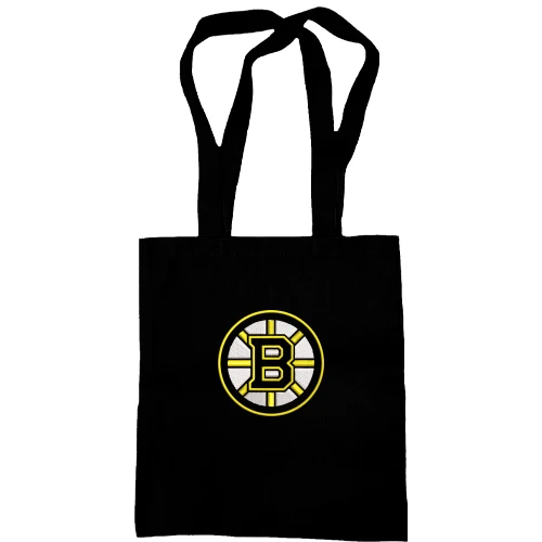 Сумка шоппер, Черный, с лого Boston Bruins