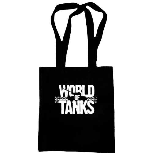 Сумка шоппер, Черный, World of Tanks (glow)