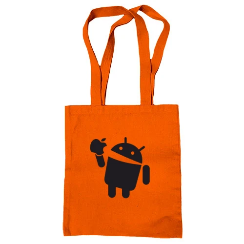 Сумка шоппер Apple VS Android.