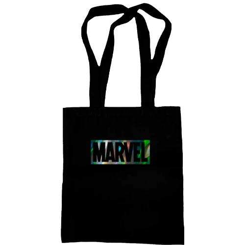 Сумка шоппер, Черный, Marvel (голограмма)