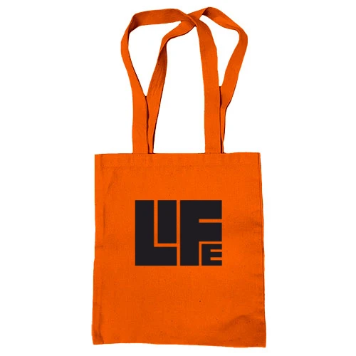 Сумка шоппер, Оранжевый, Life
