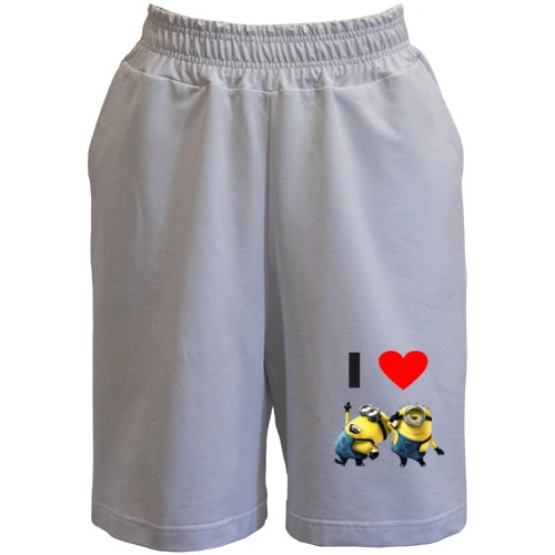 Мужские шорты I love minions