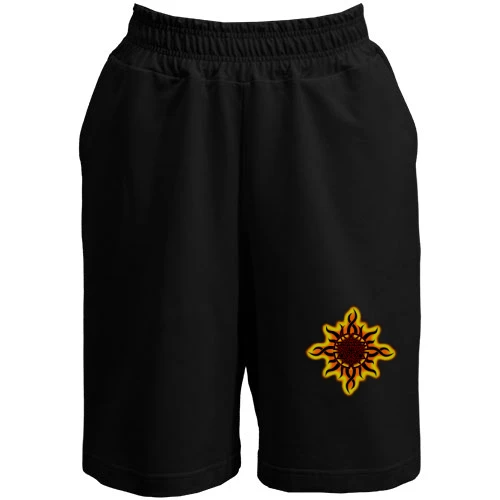 Мужские шорты, Черный, Godsmack fire logo