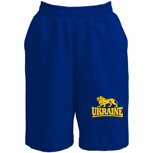 Мужские шорты, Синий, с надписью "Ukraine"