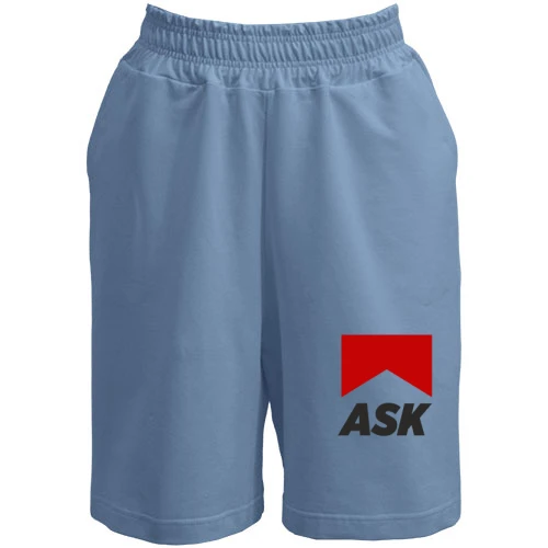 Мужские шорты с надписью "ASK"