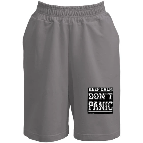 Чоловічі шорти, Сірий, Keep Calm Don't Panic