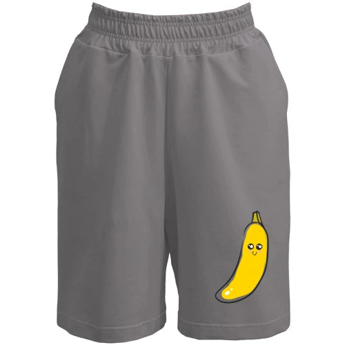 Мужские шорты, Серый, Cute Banana