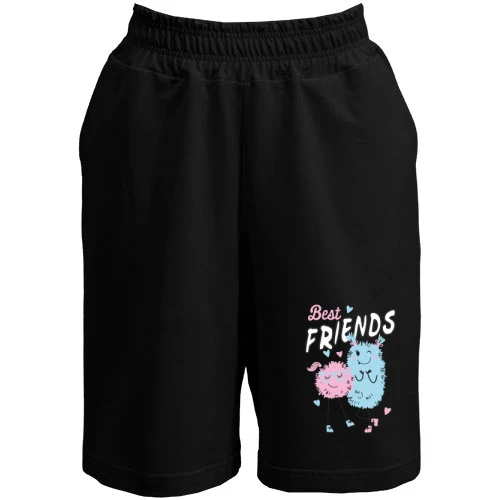 Чоловічі шорти Pink and Blue Best Friends