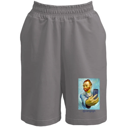 Мужские шорты, Серый, @vangogh селфи