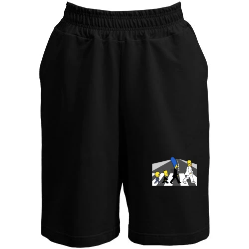 Чоловічі шорти, Чорний, Simpsons black and white