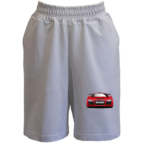 Мужские шорты, Белый, Audi R8