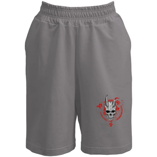 Чоловічі шорти з демонічним черепом