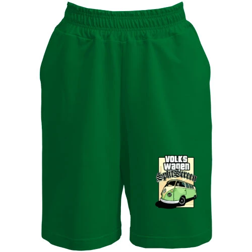 Мужские шорты, Зеленый, Volkswagen Split screen