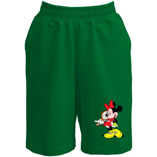 Чоловічі шорти, Чорний, Minnie Mouse теніс 2