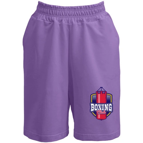 Мужские шорты, Лавандовый, boxing club