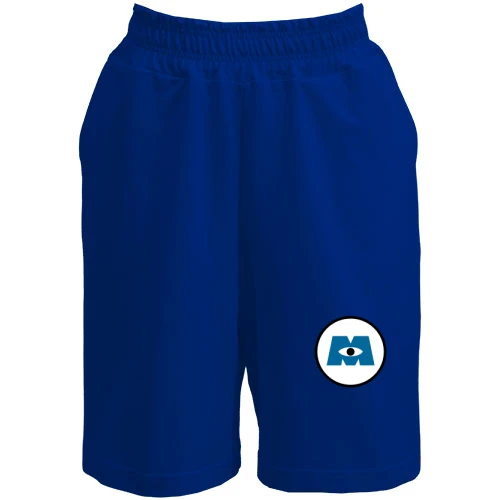 Мужские шорты, Синий, с лого Корпорации Монстров