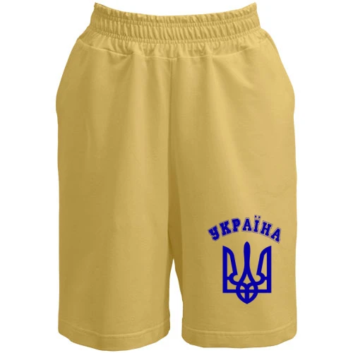 Женские шорты с гербом и надписью «Украина»